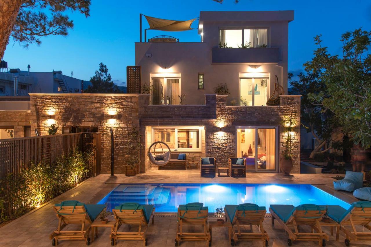 Paradisos Luxury Villas Next To Beach Koutsourás Exteriér fotografie